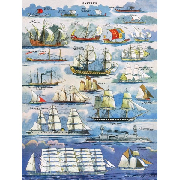 Historia żeglarstwa (1000el.) - Sklep Art Puzzle